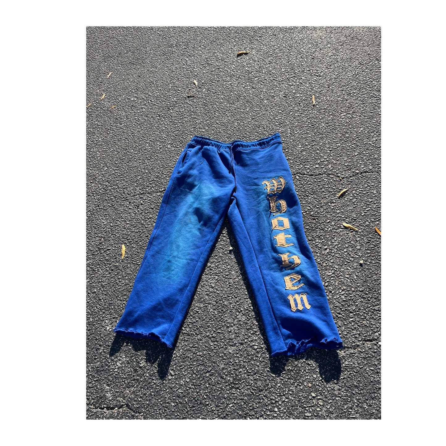 Blue “WhoThem” Sweatpants