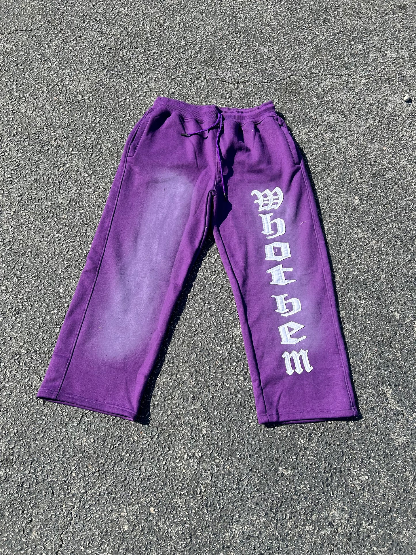 Dark Purple “WhoThem” Sweatpants