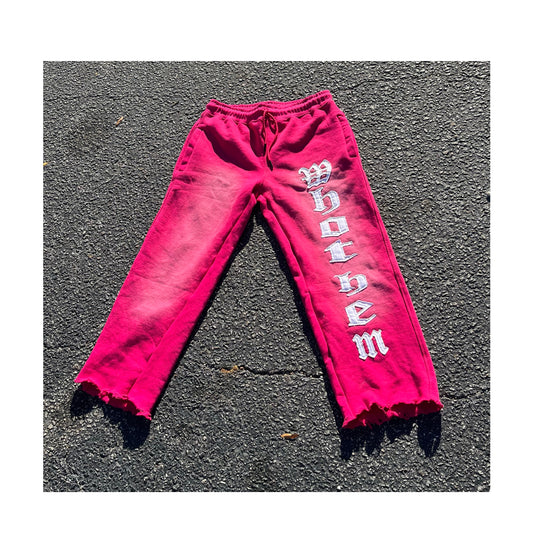 Pink “WhoThem” Sweatpants